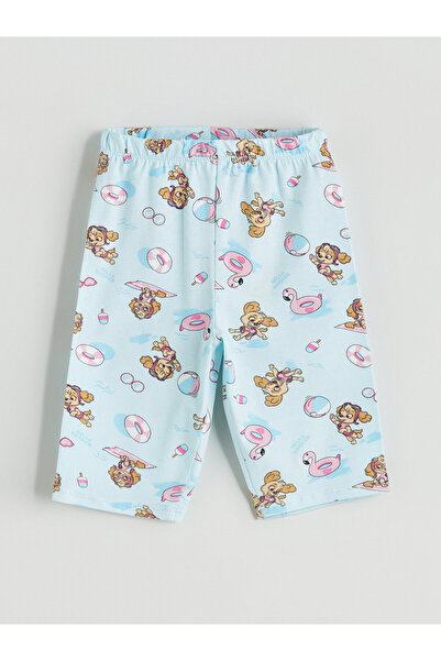LC Waikiki Colanți pentru fete cu imprimeu Paw Patrol și talie elastică