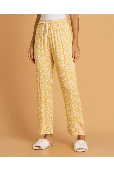 REDTAG Women Yellow Printed Pyjama Bottoms