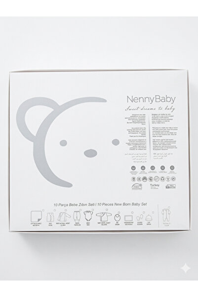 Nenny Baby Özel Kutulu 10 Parça Yenidoğan Bebek Hastane Çıkışı Seti