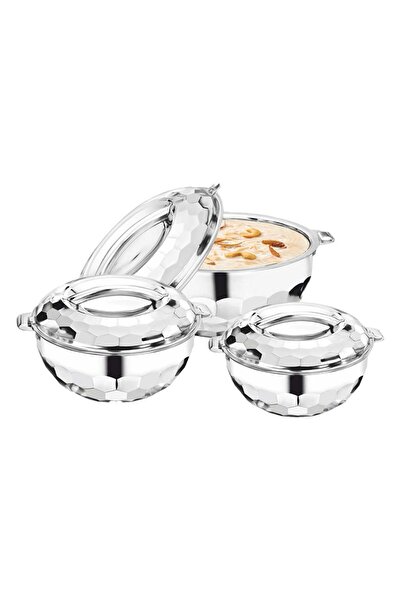 Chefline Diamond Stainless Steel Hotpot Set, 3 pcs