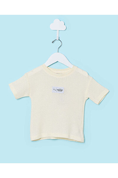 REDTAG Infant Boys Yellow Printed T-Shirt