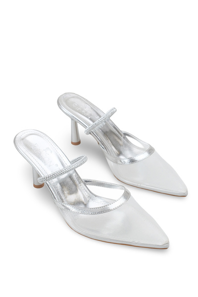 Riccon Γυναικεία παπούτσια με ανοιχτή πλάτη, μυτερή μύτη και λεπτό τακούνι 00...