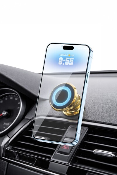 Venenon Havalandırma Araç İçi Mıknatıslı Telefon Tutucu Ayarlanabilir Yapışka...