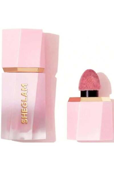 SHEGLAM احمر خدود كريمي مقاوم للماء يدوم طويلا مع أداة توزيع إس