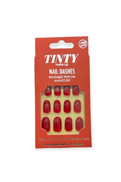 Tinty اظافر صناعية لاصقة من تينتي 24 حبه – موديل MS3
