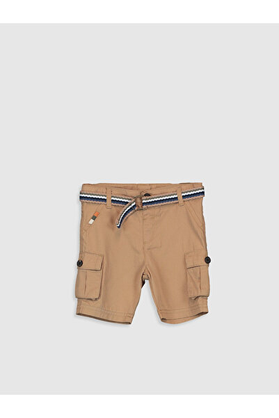 LC Waikiki Σετ 2 τεμαχίων: Βρεφικό αγορίστικο σορτς κάργκο από ύφασμα γκαμπαρ...