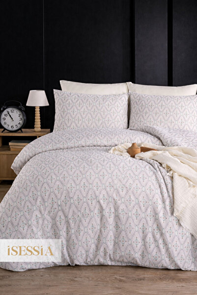 Isessia Σετ Παπλωματοθήκης Siona Διπλό με Ελαστικά Σεντόνια