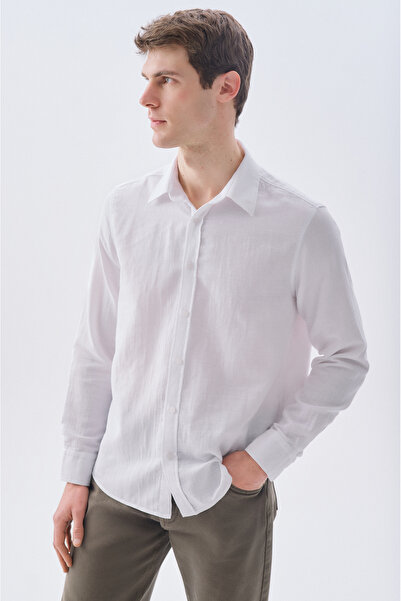 Mudo قميص بأكمام طويلة وقصة عادية