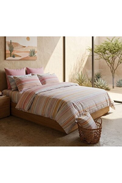 İyi Geceler İstanbul Βαμβακερό Σετ Παπλωματοθήκης Scala Rainbow