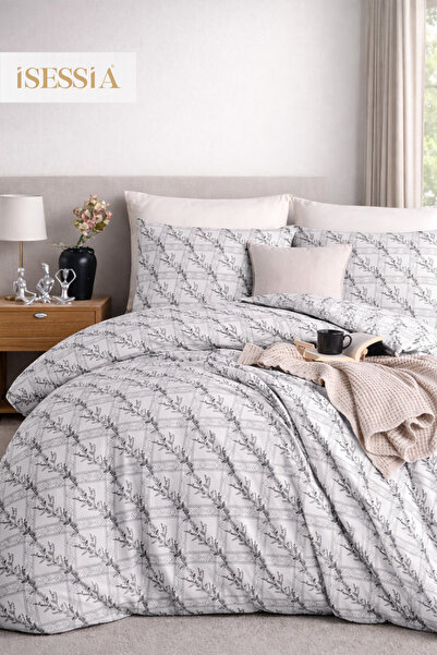 Isessia Flovia Double Elastic Sheet Duvet Cover Set