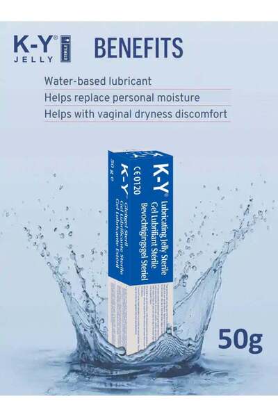 KY Jelly Water-Based Personal Lubricant Gel for Couples, 50g