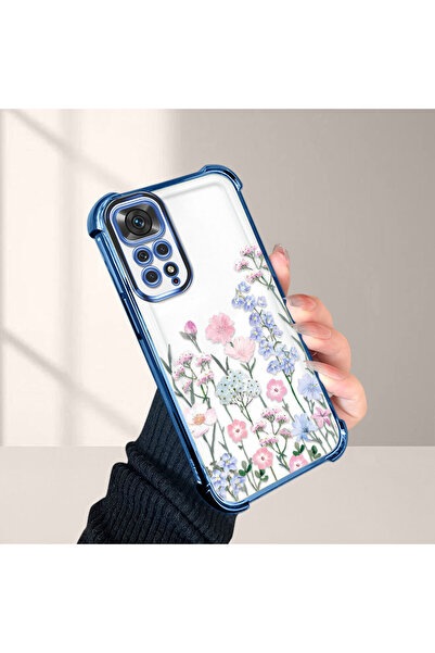 CASEVIBE Redmi Note 11 Uyumlu Güzel çiçek desenli düşmeye dayanıklı koruyucu ...