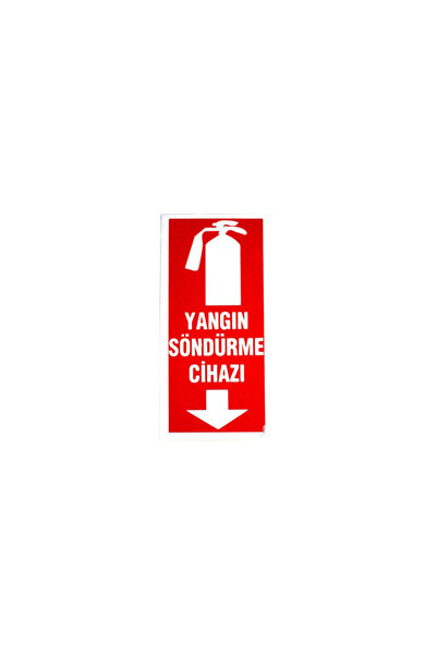 Fosforlu Yangın Tüpü Gösterir Levha (25*13cm)