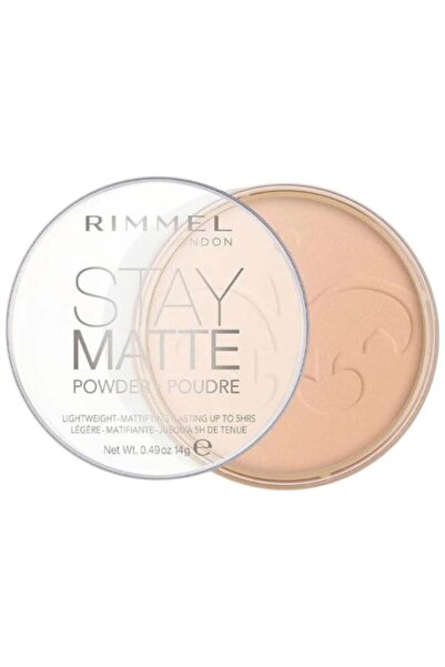 RIMMEL LONDON بودرة مضغوطة ستاي مات من ريميل لندن - 14 جرام | 005 | Silky Beige