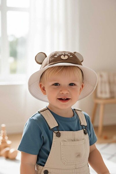 Aware Time 1-3 Years Old Children's Lace-Up Figured Summer Fedora Hat
