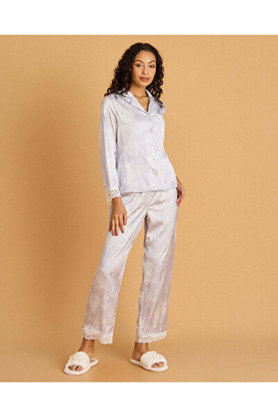 REDTAG Women Assorted Printed Satin 2 Piece Pyjama Set