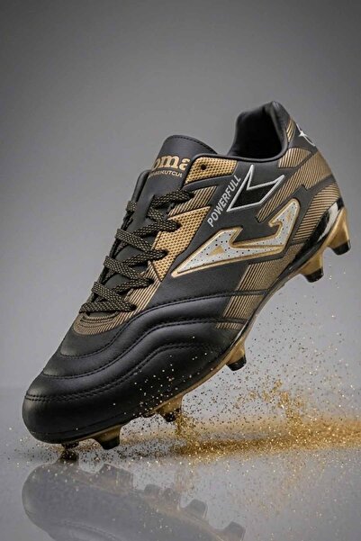 vynor atelier Vynor Ισχυρά Μαύρα Χρυσά Ποδοσφαιρικά Παπούτσια για Χλοοτάπητα ...