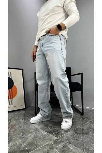 Regular Denim Jean Buz Mavi