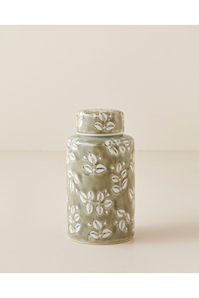 English Home Valeri Porselen Vazo 15,5 cm Yeşil