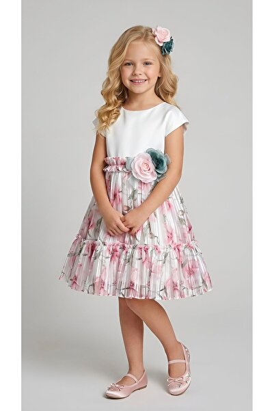 MAY MARA ΚΟΡΙΤΣΙΣΤΙΚΟ ΦΟΡΕΜΑ ΜΕ ΚΟΝΤΑ ΜΑΝΙΚΙΑ ΚΑΙ ΛΙΝΟ ΣΧΕΔΙΟ ΜΕ ΛΟΥΛΟΥΔΙΑ