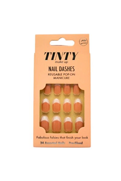 Tinty اظافر صناعية لاصقة من تينتي 24 حبه – موديل MS20