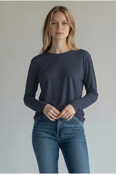 Geco Γυναικείο Basic Μακρυμάνικο Άνετο Κομμένο Ίσιο Κορμάκι - Badi