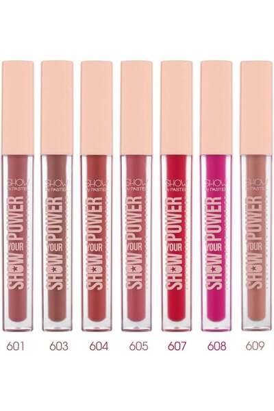 Pastel أحمر شفاه سائل مطفي شو يور باور من باستل - 4.1 جرام | 609