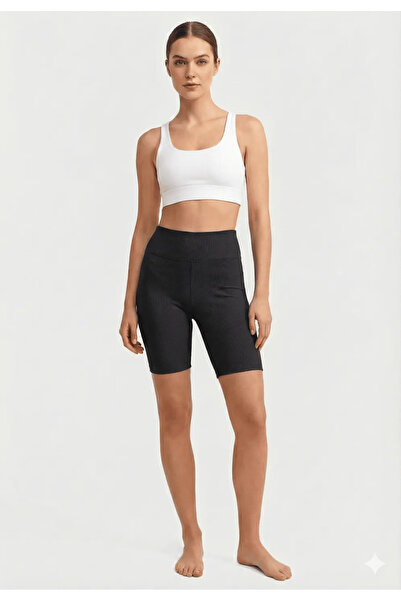 Serena Γυναικεία κοντά, ελαστικά, ψηλόμεσα κολάν - μαύρα