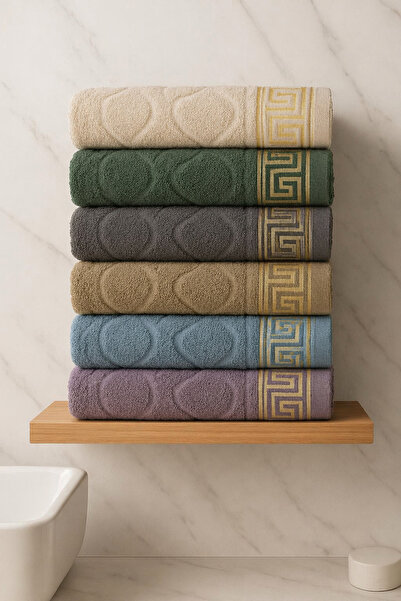 Peacock Σετ πετσετών Bamboo Premium 6 τεμαχίων