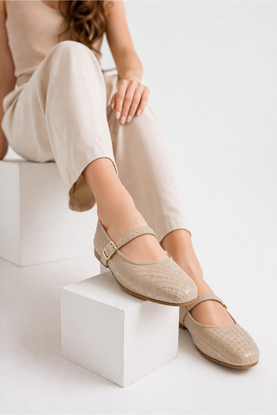 infinite8 Γυναικεία παπούτσια μπαλαρίνας με πλεκτό σχέδιο βιζόν – Καθημερινά,...