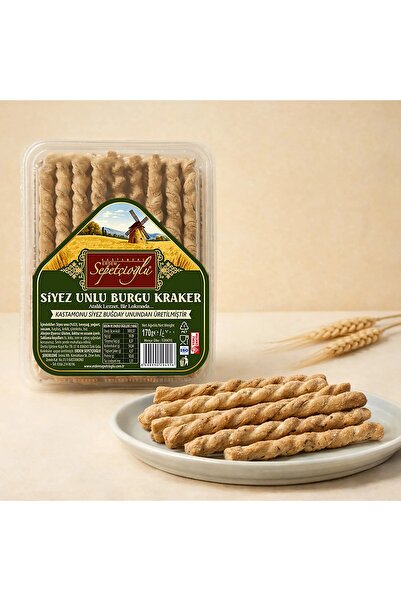 Sepetçioğlu KASTAMONU Siyez Unlu Burgu Kraker 170G