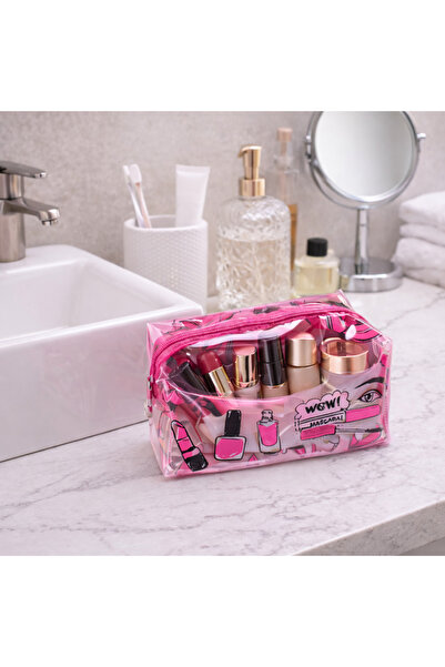 ARVALE Διαφανής τσάντα μακιγιάζ – Αδιάβροχος οργανωτής καλλυντικών (για ταξίδ...