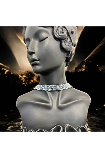 Ezera Κομψό χειροποίητο κολιέ τσόκερ από χάντρες miyuki Ansel