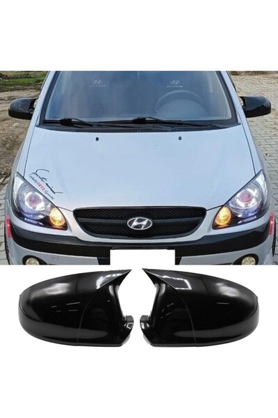 X POWER TUNİNG hyundai getz parlak siyah boyalı batman ayna kapağı