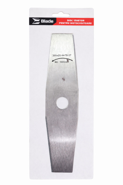 Blade Δίσκος χορτοκοπτικού 305mm x 25.4mm, 2 δόντια, ατσάλινη λεπίδα για κοπή...