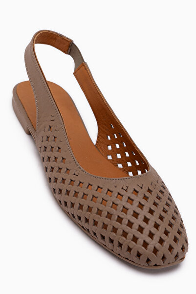 Limoya Γυναικεία σανδάλια Monalis από γνήσιο δέρμα βιζόν ελαστικά