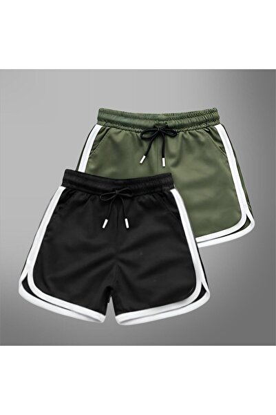 NewCabin Νέα σεζόν Trend Honeycomb Fabric Σετ 2 Σορτς χωρίς στάμπα