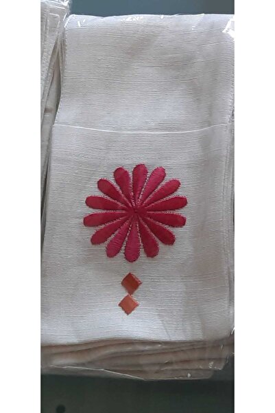 Dakakeen Concept Floral Power Embroidered Linen Cutlery Holder Set – 12-Piece...