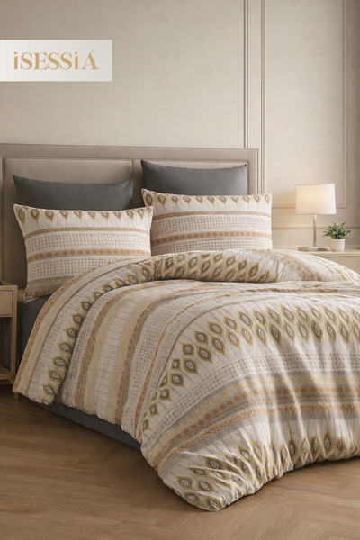 Isessia Σετ Παπλωματοθήκης Mira Double με Ελαστικά Σεντόνια