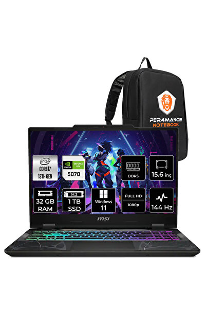 MSI Cyborg 15 i7 13620H 32GB 1TB SSD RTX5070/8GB 15.6" FHD 144Hz W11H Gaming ...
