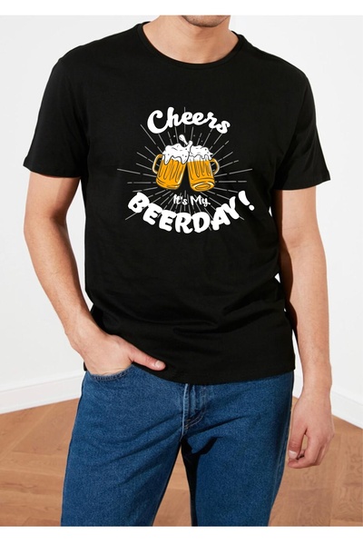 venüsdijital Μπλουζάκι με στάμπα Cheers Beerday για γενέθλια με μπύρα