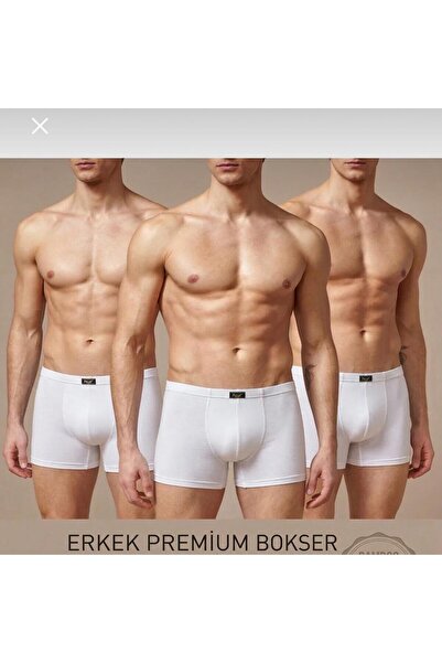MORELOVE Berrak 4430-> 10'lu Paket Erkek Bambu Boxer Short