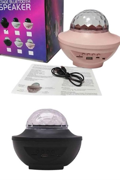 northcity n Rotating Lighted Disco Ball Projector and Music Player Night Light