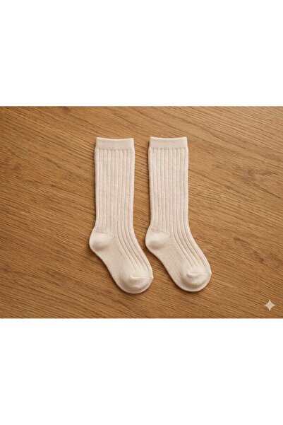 Nimini Kids Plain Ribbed Knee Socks Unisex Baby Kids Socks