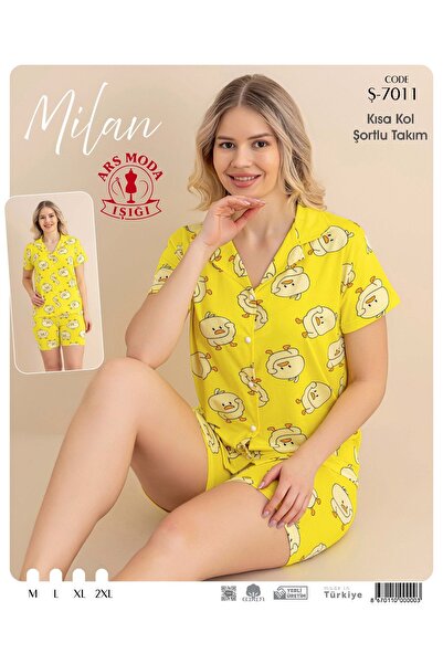 ars moda ışığı Milan Yellow Chick with Half-Button Closure