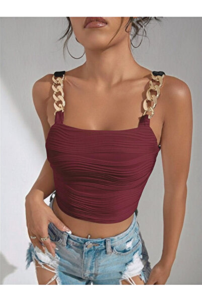 MOONBULL Μπλούζα - Βουργουνδία - Σφιχτό