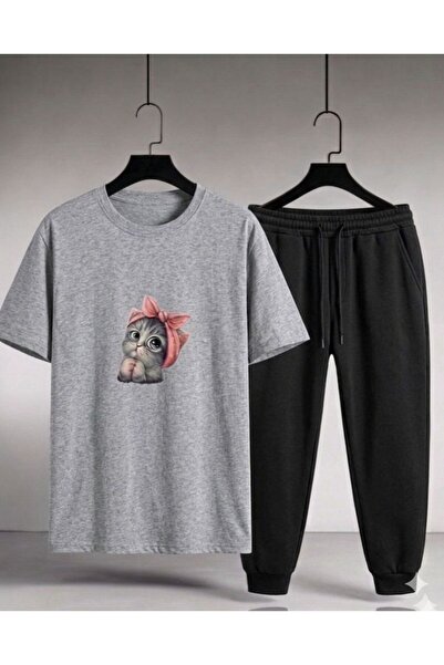 Gutsy T-Shirt Sweatshirt Cute Cat Printed Women / Girls