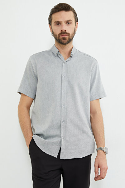 Fulla Moda Ριγέ κοντομάνικο πουκάμισο