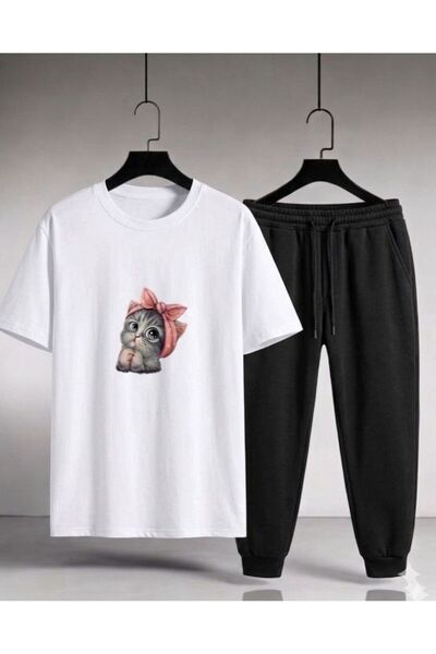 Gutsy T-Shirt Sweatshirt Cute Cat Printed Women / Girls