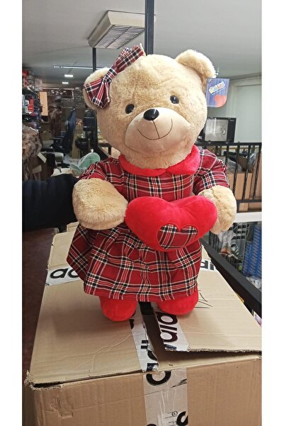 HALLEY Oyuncak Kıyafetli Peluş Ayı Uyku Arkadaşım 55 cm Pelüş